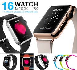 苹果手表展示模型：Apple Watch Mock-ups